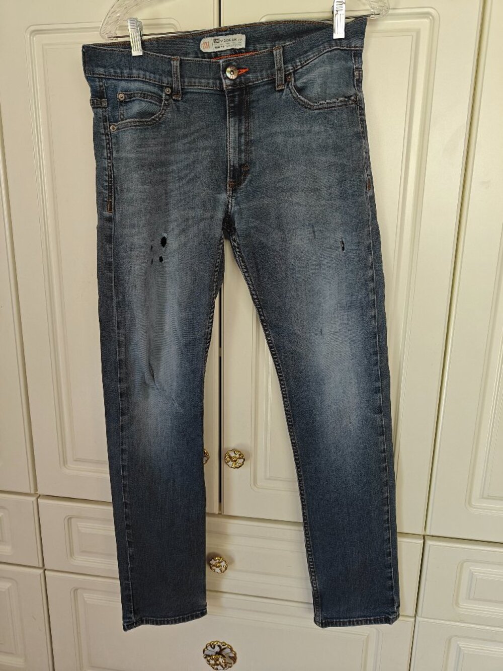 Lee's 231 Distressed Blue Jeans, Size Small